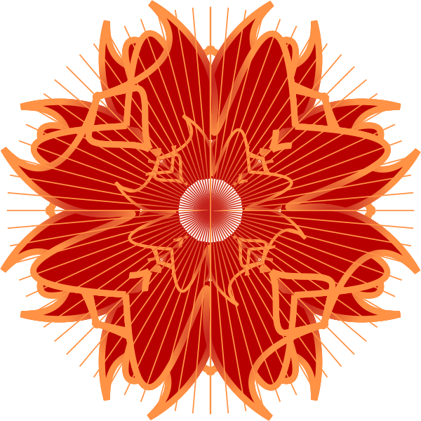 SVG Colorful rosette
