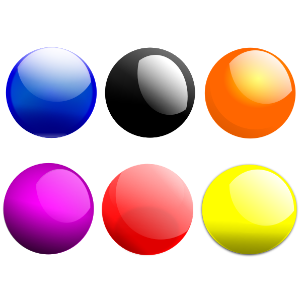 SVG Colorful shiny buttons vector image