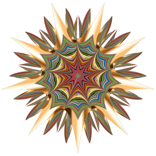 SVG Colorful shiny star