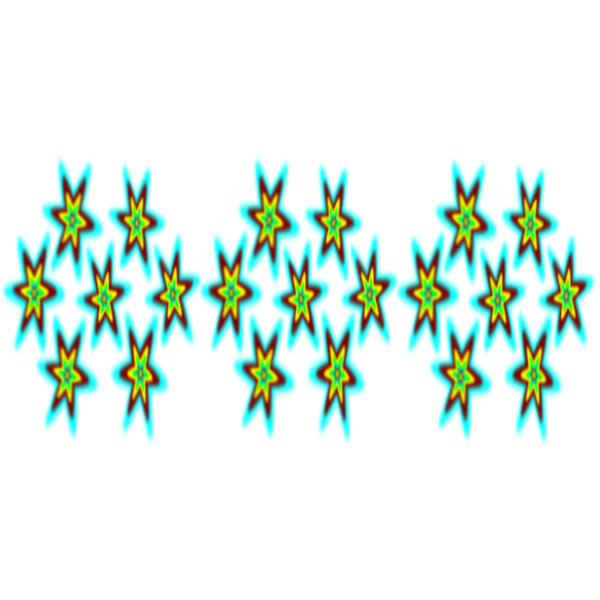 SVG Colorful shiny stars