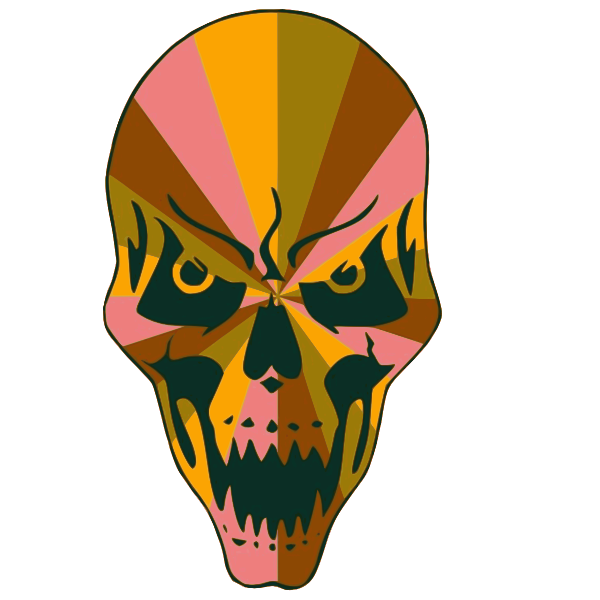 SVG Colorful skull