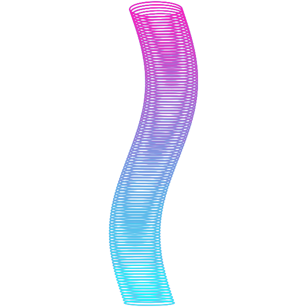 SVG Colorful spiral tube