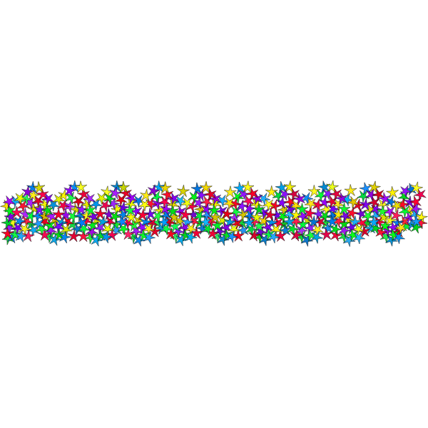 SVG Colorful stars divider