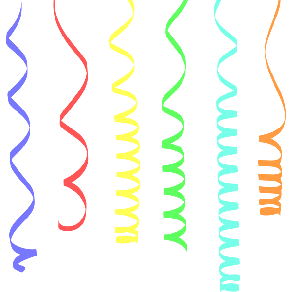SVG Colorful Streamers