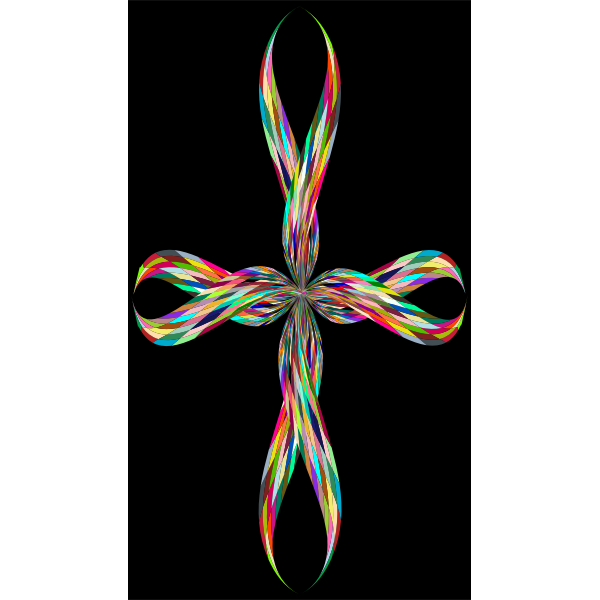 SVG Colorful Stylized Cross