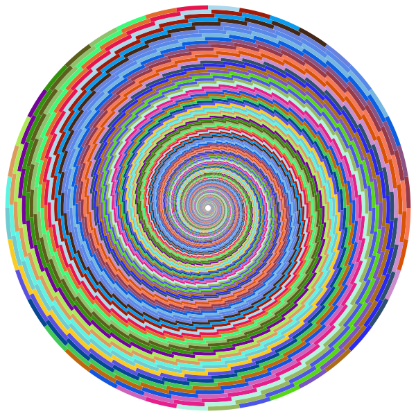 SVG Colorful swirl vector image