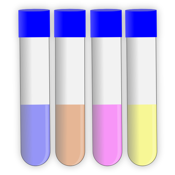 SVG Colorful test tubes