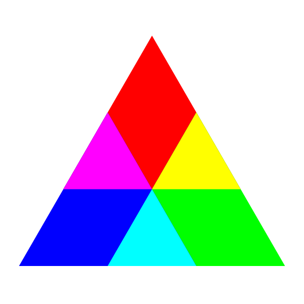 SVG Colorful triangle