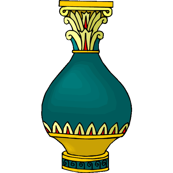 SVG Colorful vase image