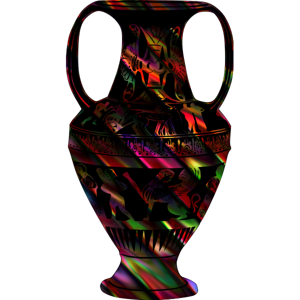 SVG Colorful vase sketch