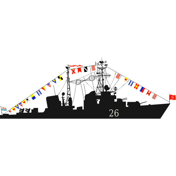 SVG Colorful warship