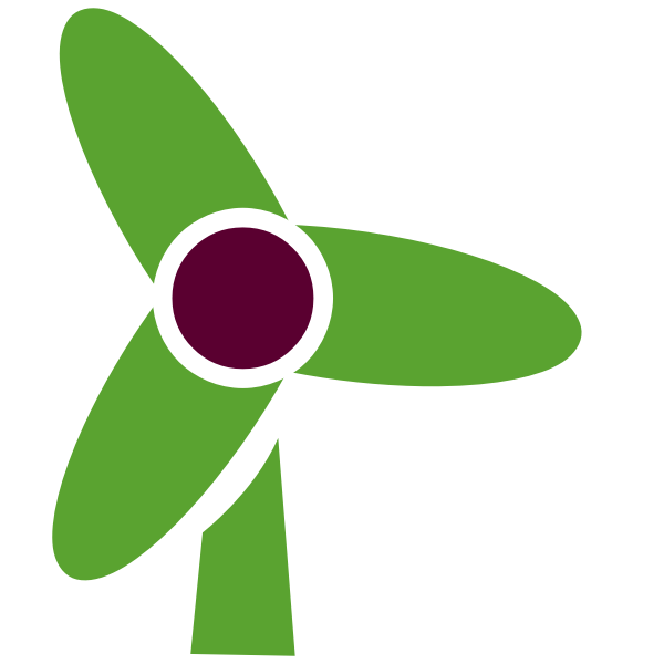 SVG Colorful wind turbine