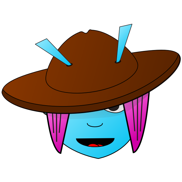 SVG Colorful witch