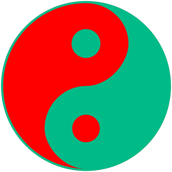 SVG Colorful Yin-Yang