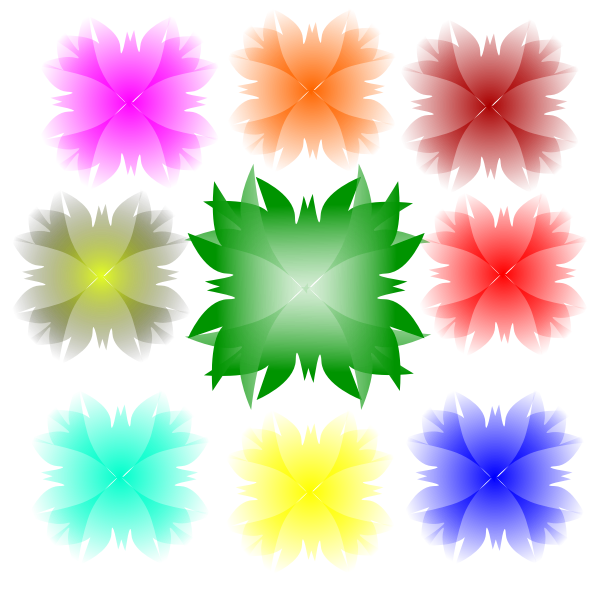 SVG ColorFull Flower