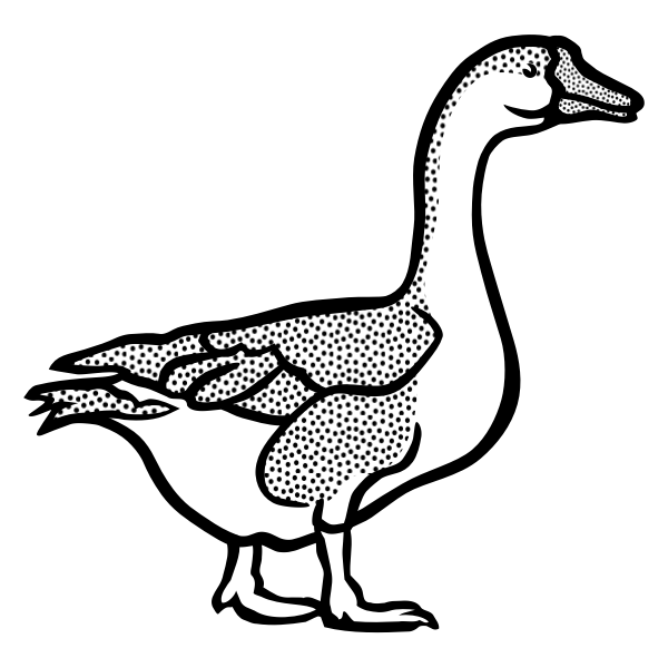 SVG Coloring book goose