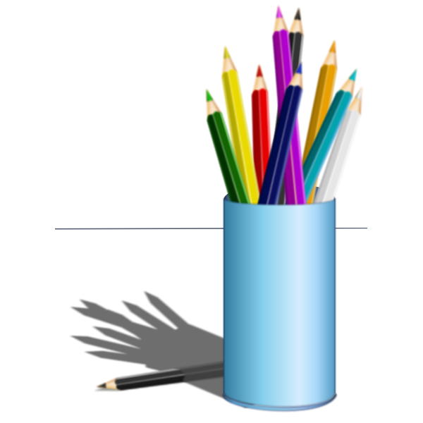 SVG Coloring pencils set