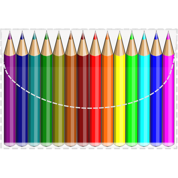 SVG Coloring pencils vector image