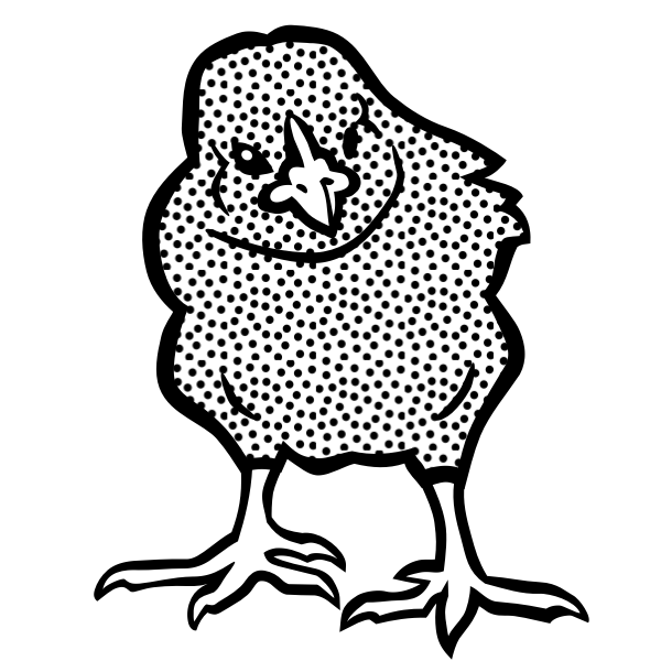 SVG Colorless chicken