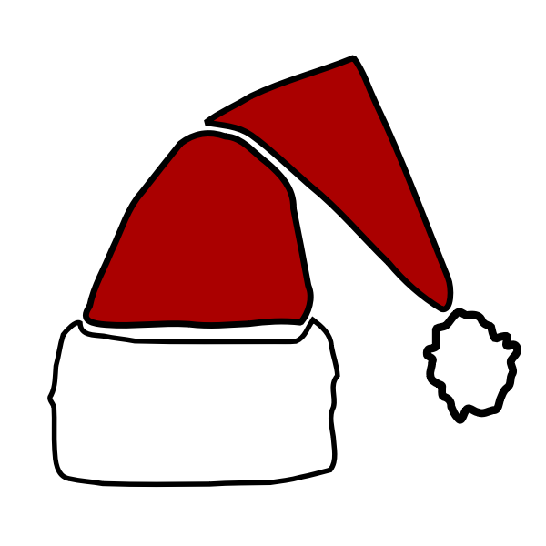SVG Colour Christmas Hat