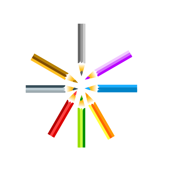 SVG Colour pencils
