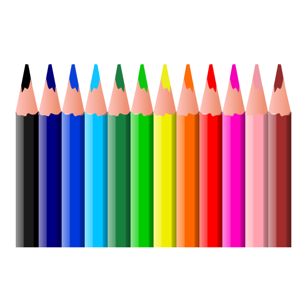 SVG Coloured pencils