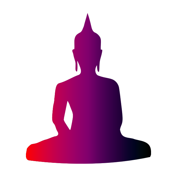 SVG Colourful Buddha
