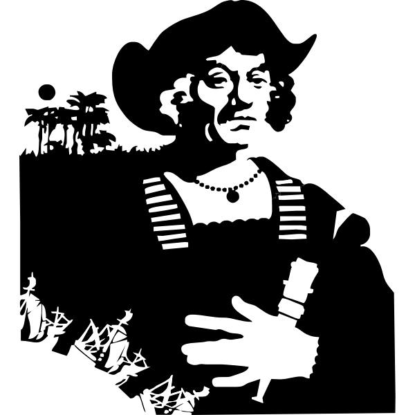 SVG Columbus silhouette