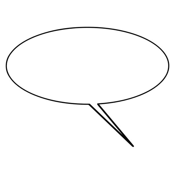 SVG Comic caption balloon vector clip art