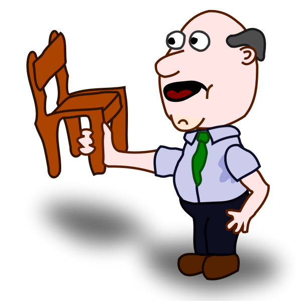 SVG Comic character vector drawing