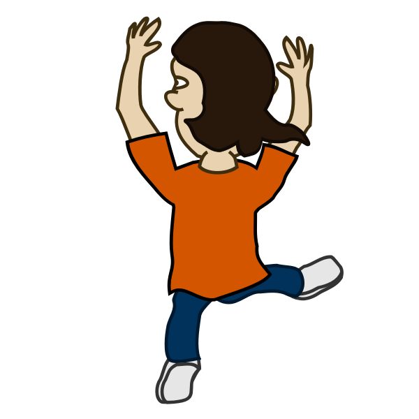 SVG Comic dancer image