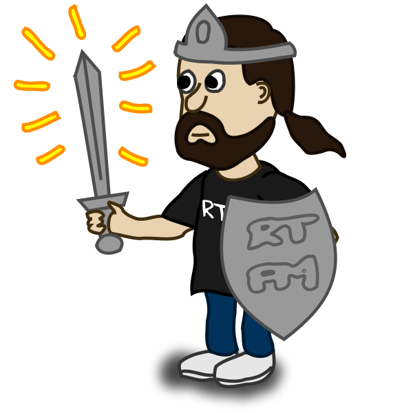 SVG Comic fighter character vector image
