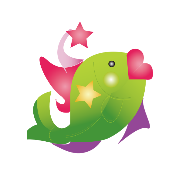 SVG Comic fish
