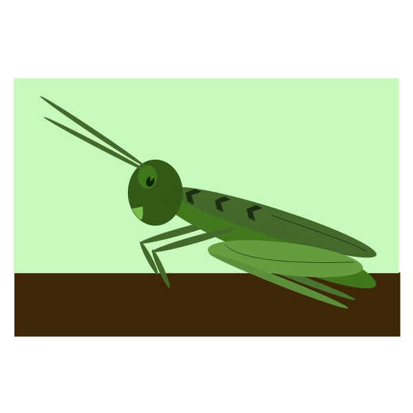 SVG Comic grasshopper