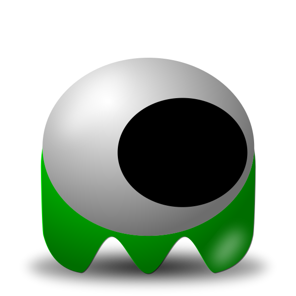 SVG Comic green alien