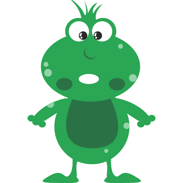 SVG Comic kero man vector image