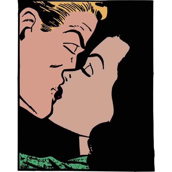 SVG Comic kiss
