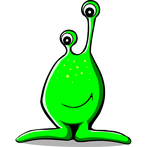 SVG Comic monster vector drawing