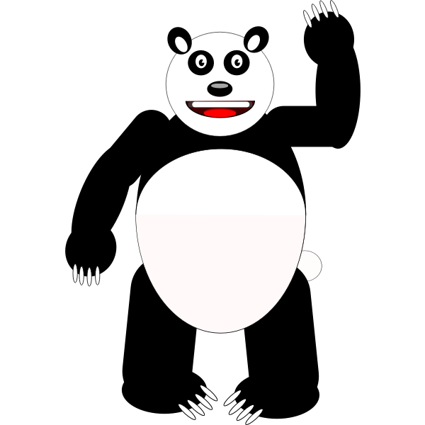 SVG Comic panda