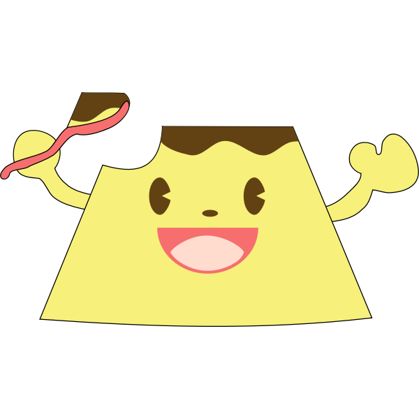 SVG comic pudding