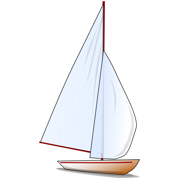 SVG Comic sailboat
