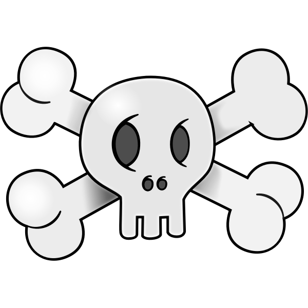 SVG Comic skull