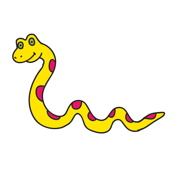 SVG Comic snake