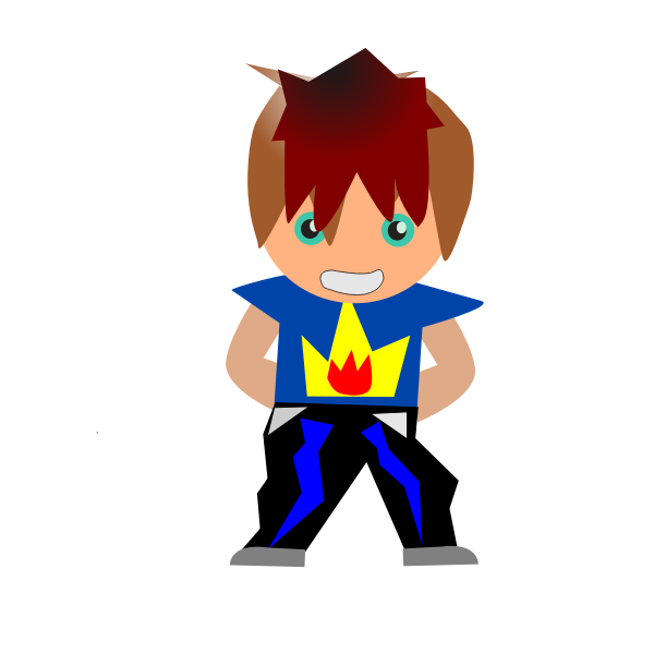 SVG Comic superhero image
