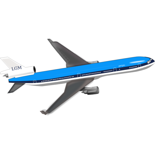 SVG Commercial plane