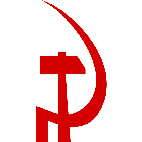 SVG Communism party sign vector image