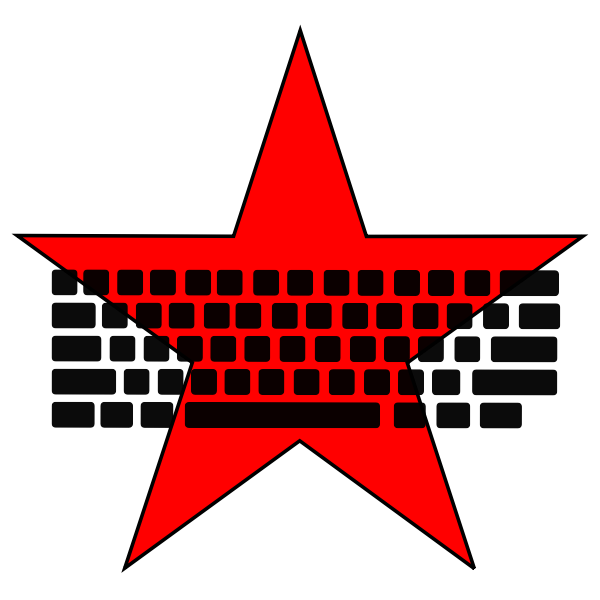 SVG Communist keyboard vector image