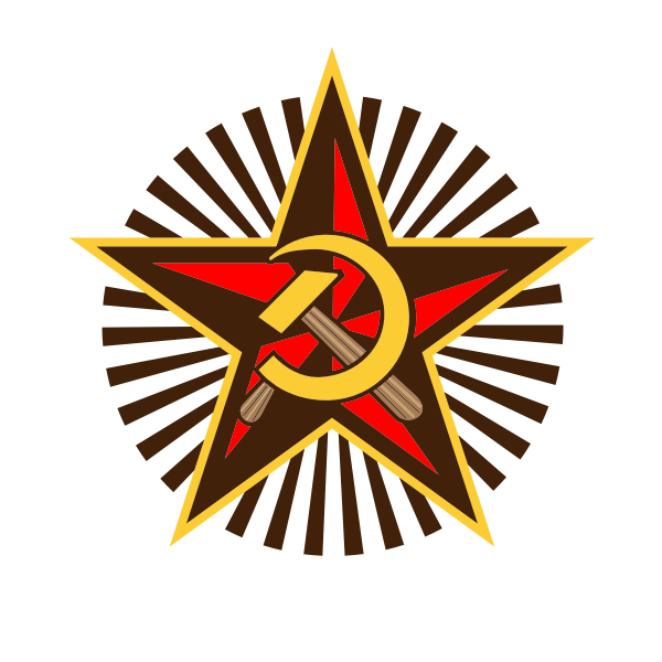 SVG Communist symbol with hammer and sickle