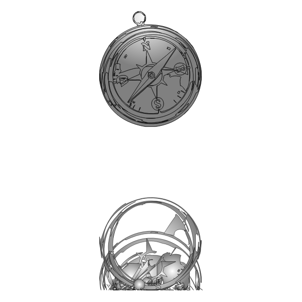 SVG Compas and scrap metal