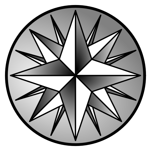 SVG Compass rose vector illustration